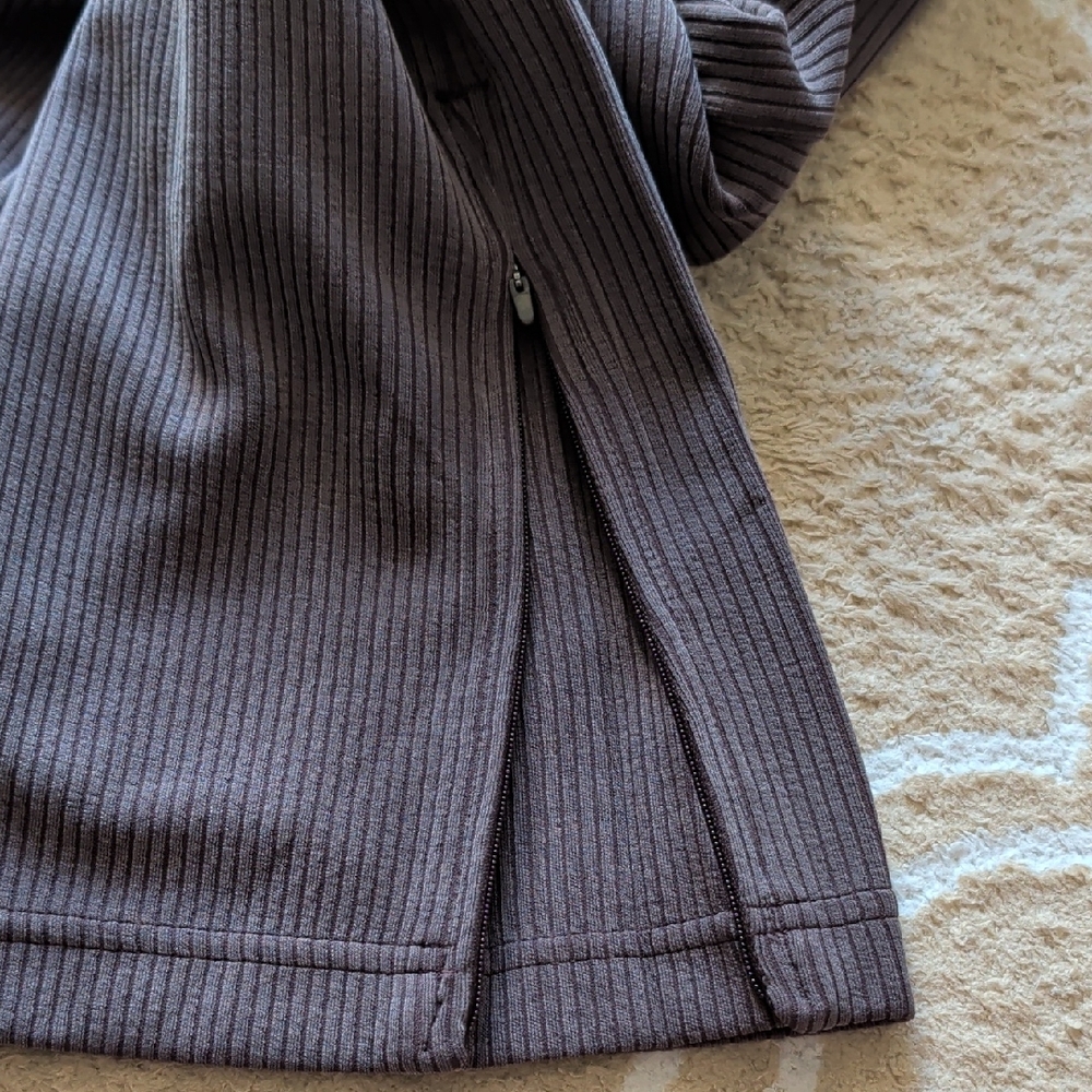 Lululemon Ribbed Softstreme Zip-Leg High-Rise Cropped Pant 25" Espresso NWOT - Picture 10 of 10